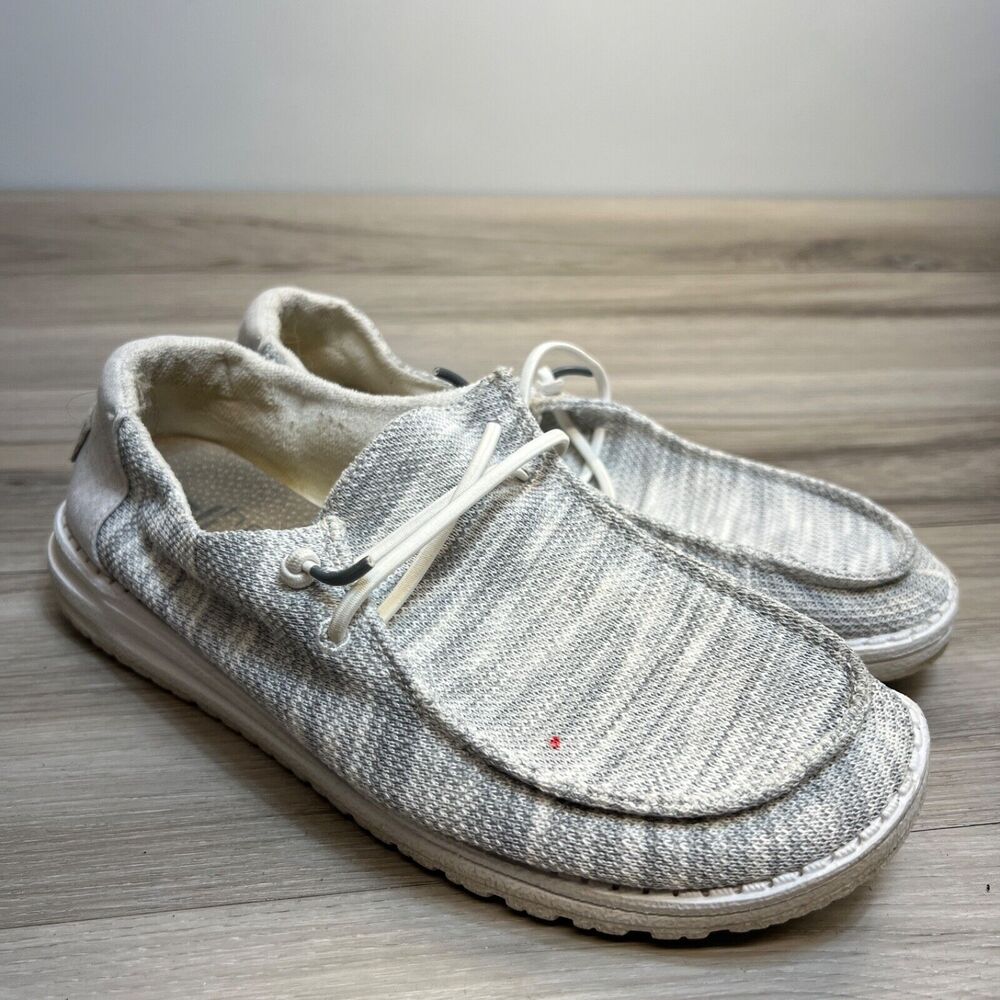 Hey Dude Shoes‎ Wendy Sox Women’s Size 8 Glacier Grey Slip On Loafer Fabric